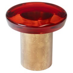 Jade Coffee Table High by Draga & Aurel Resin and Brass, 21st Century
