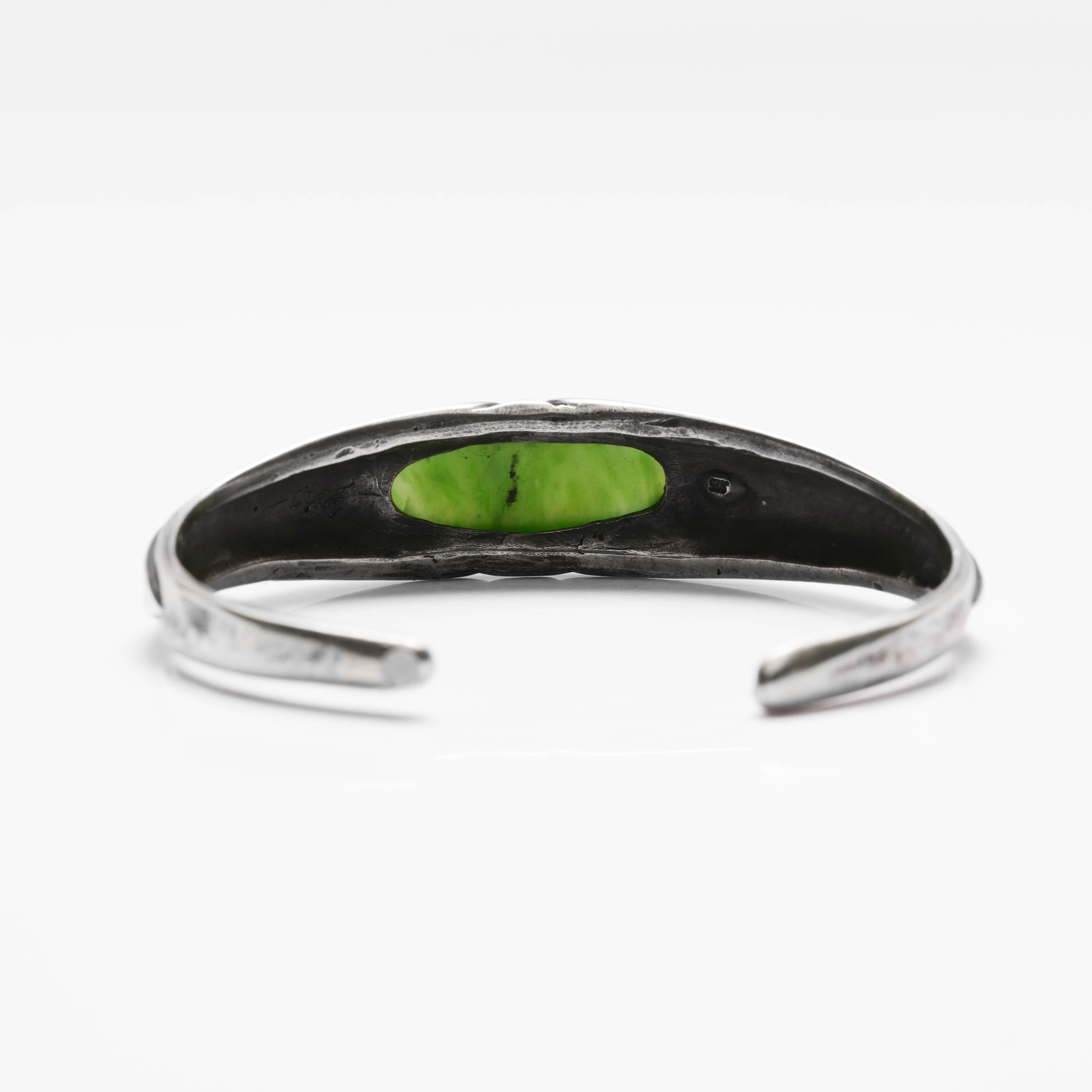 Women's or Men's Jade Cuff Bracelet Certified Untreated Nephrite New & Unworn For Sale
