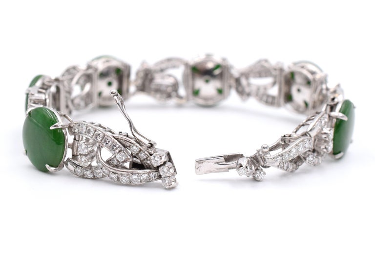Jade Diamond Bracelet at 1stDibs jade and diamond bracelet, jade