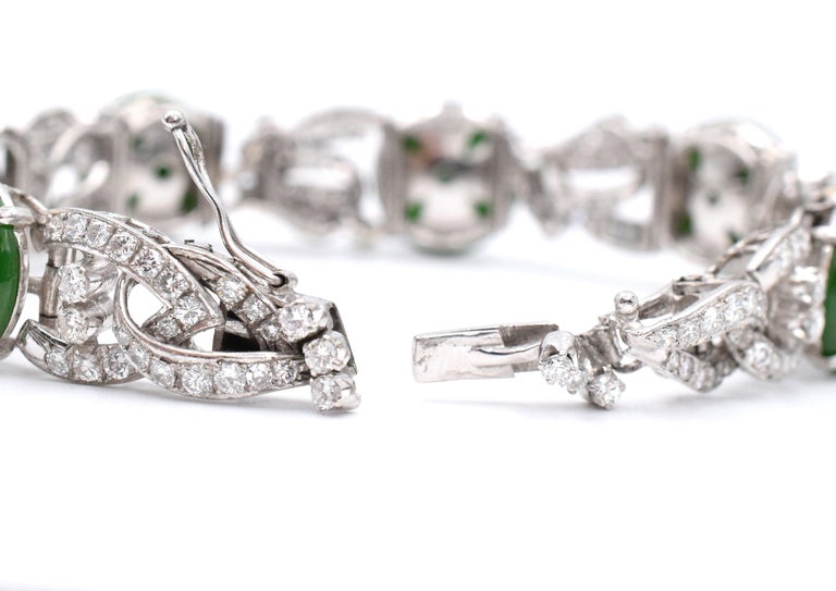 Jade Diamond Bracelet at 1stDibs | jade and diamond bracelet, jade
