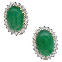 Jade & Diamond Earrings 