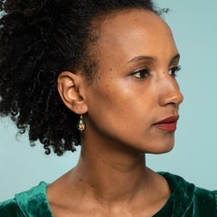 Emma Chapman Jade Diamond Ruby 24k Gold Drop Earrings