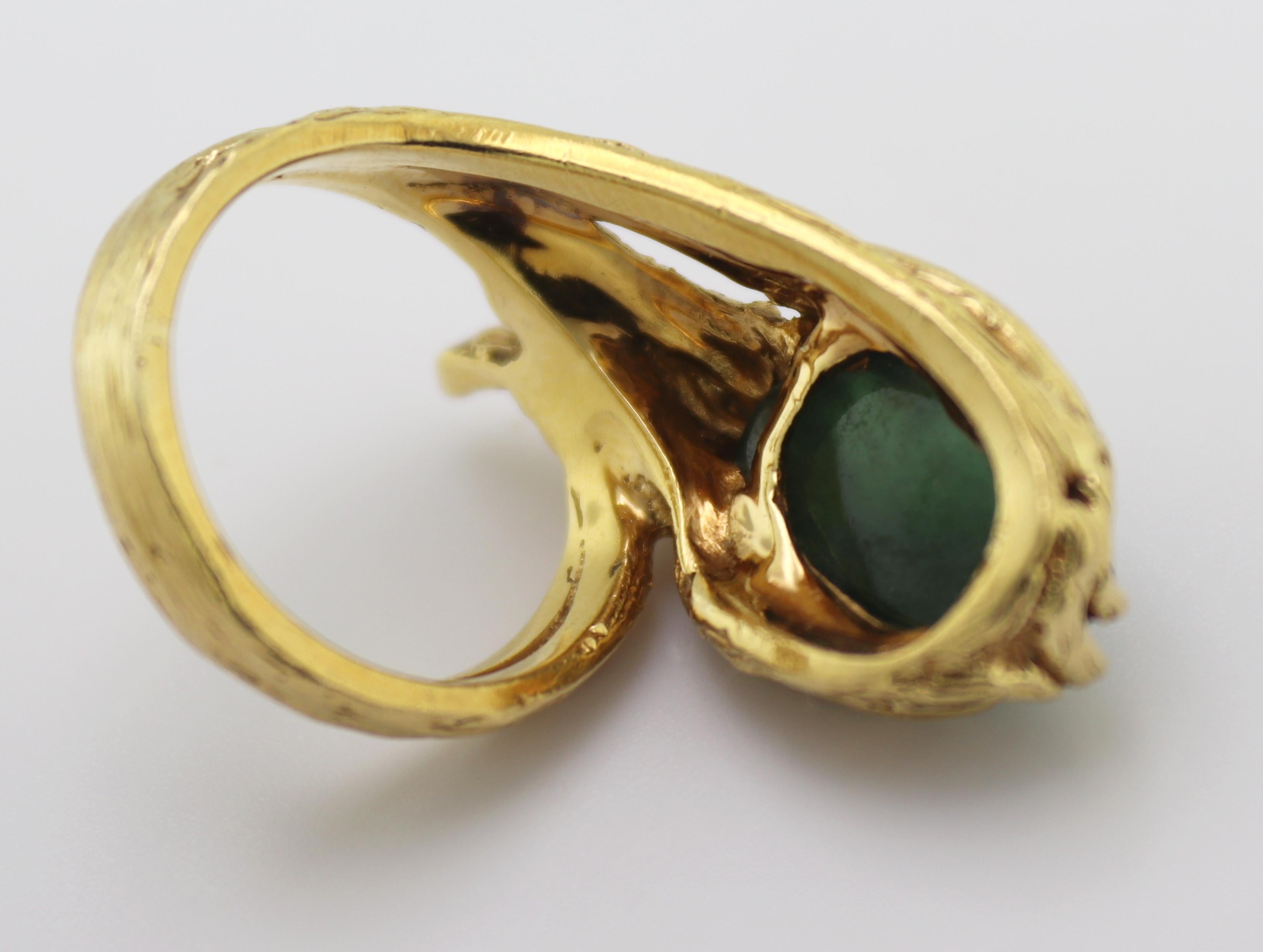 Jade, Diamond, Yellow Gold Ring For Sale at 1stDibs jade wedding ring