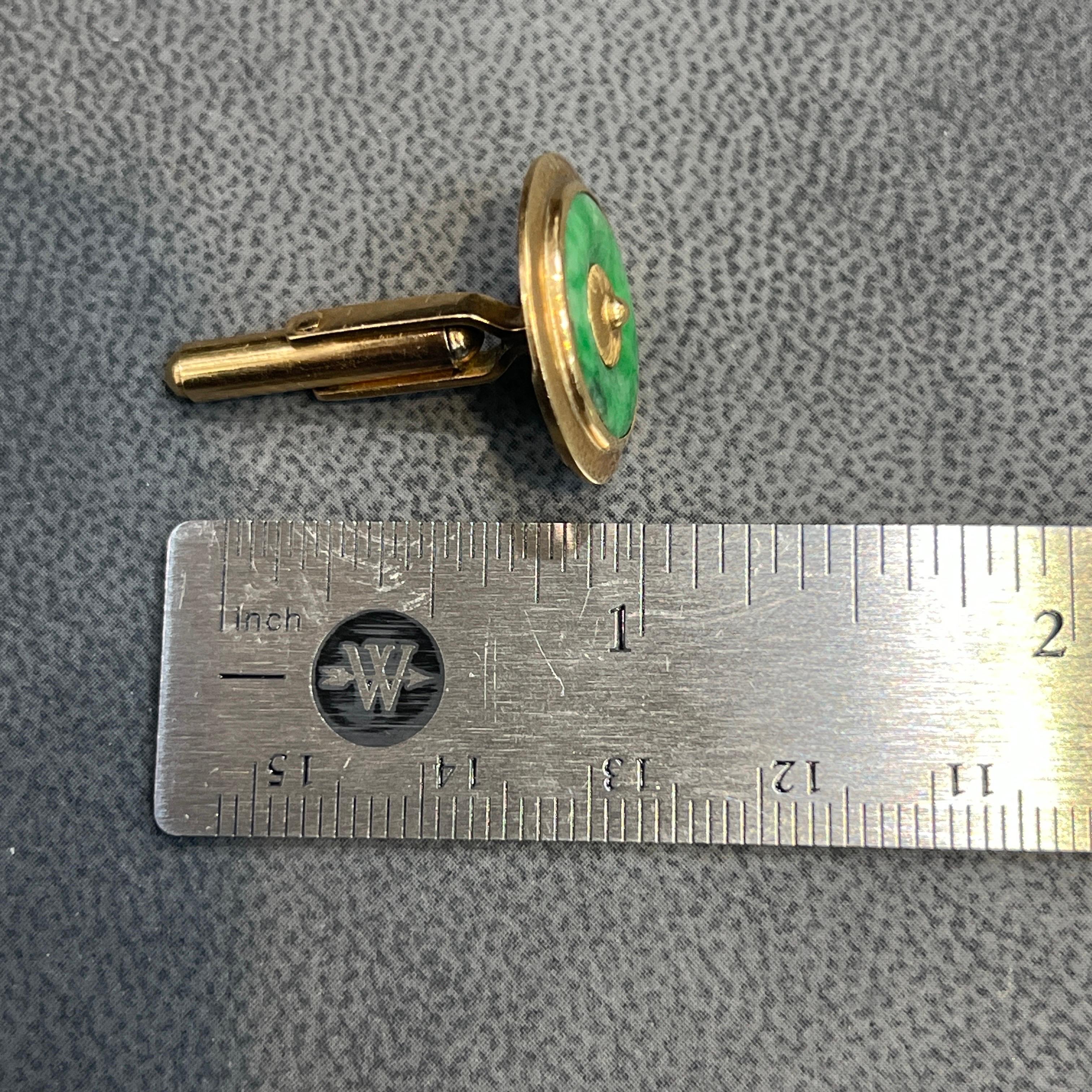 Jade Disc Cufflinks - image 8