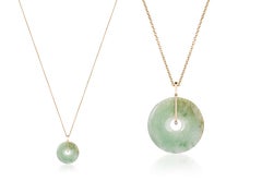 Pendentif Donut en jade de Goshwara