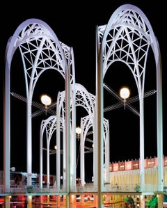 Seattle '62 World's Fair, Science Center Arches at Night (50"x40"  framed)