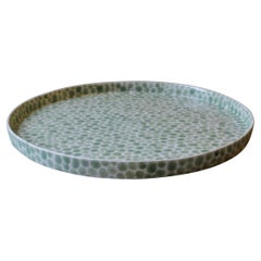 Bandeja grande de porcelana Jade Dots