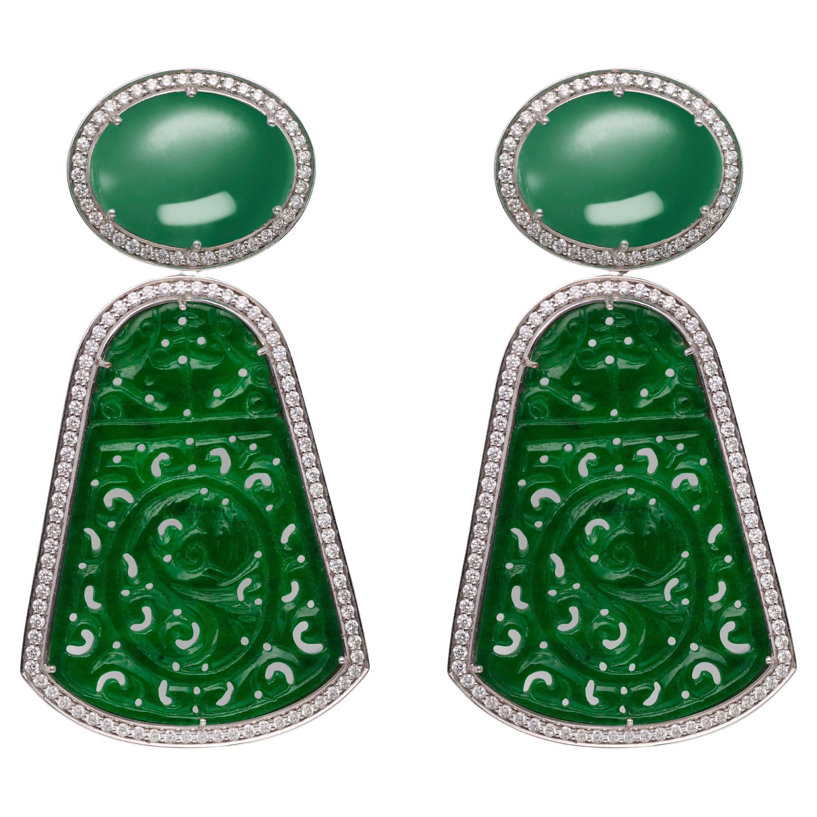 Jade Earrings For Sale
