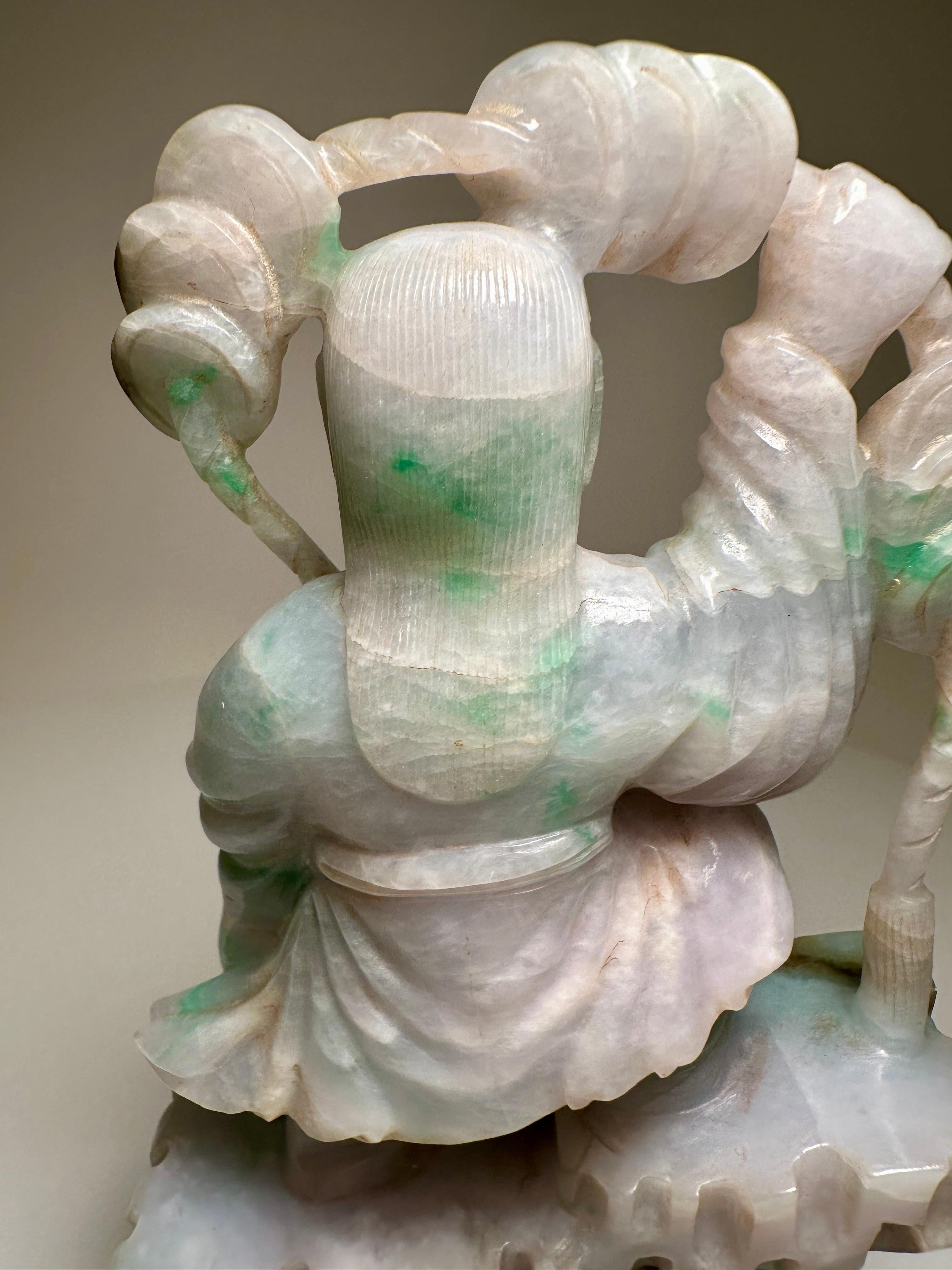 20ième siècle Figure en jade, début du XXe siècle en vente