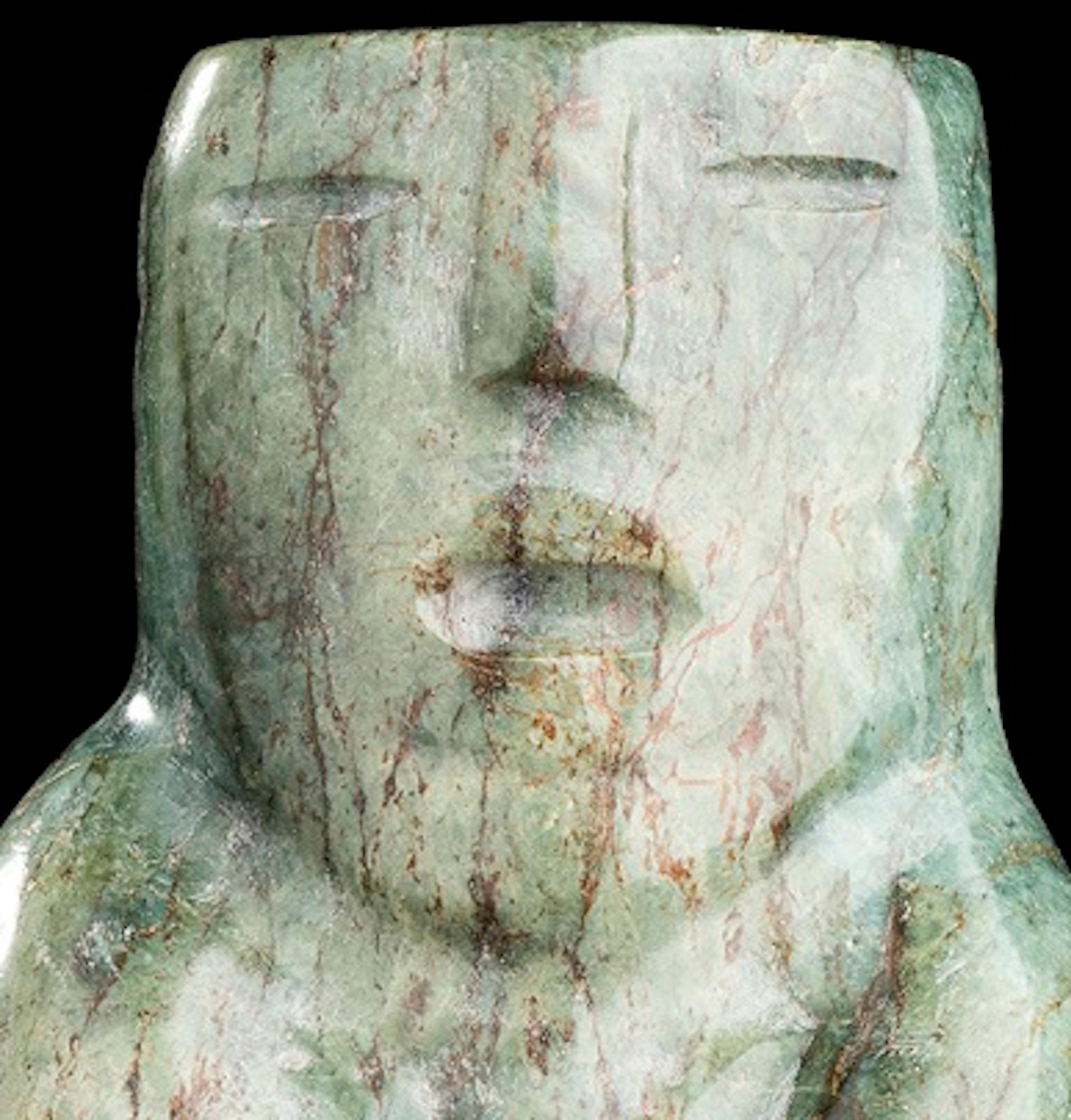 Jade Figure Olmec-Style, Mexico In Good Condition In Roma, IT