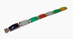 Jade Gold Bracelet, 20th Century