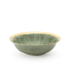 Jade Gold Large Salad Bowl