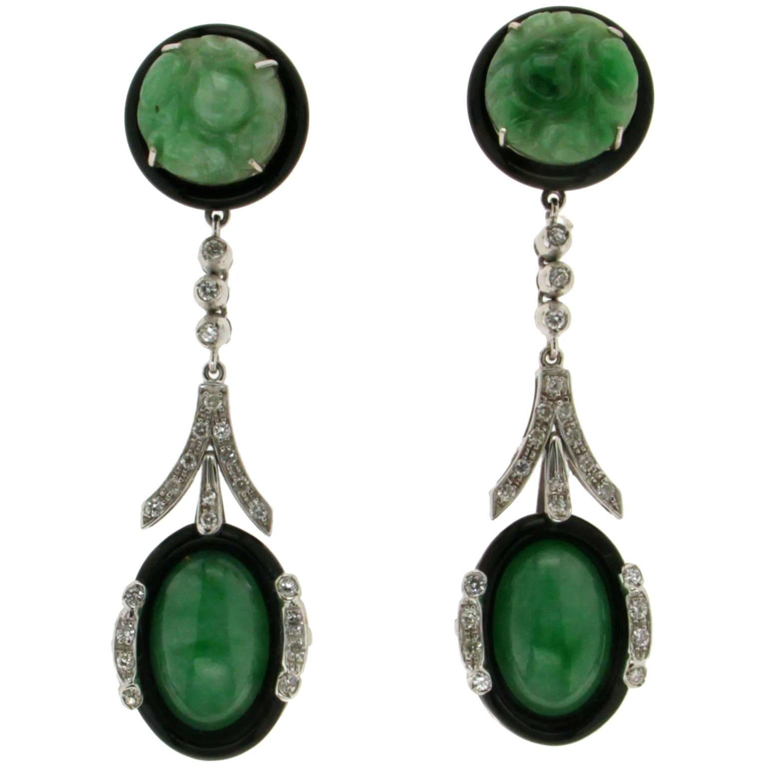 Antique Jade Earrings 774 For Sale at 1stDibs vintage jade earrings
