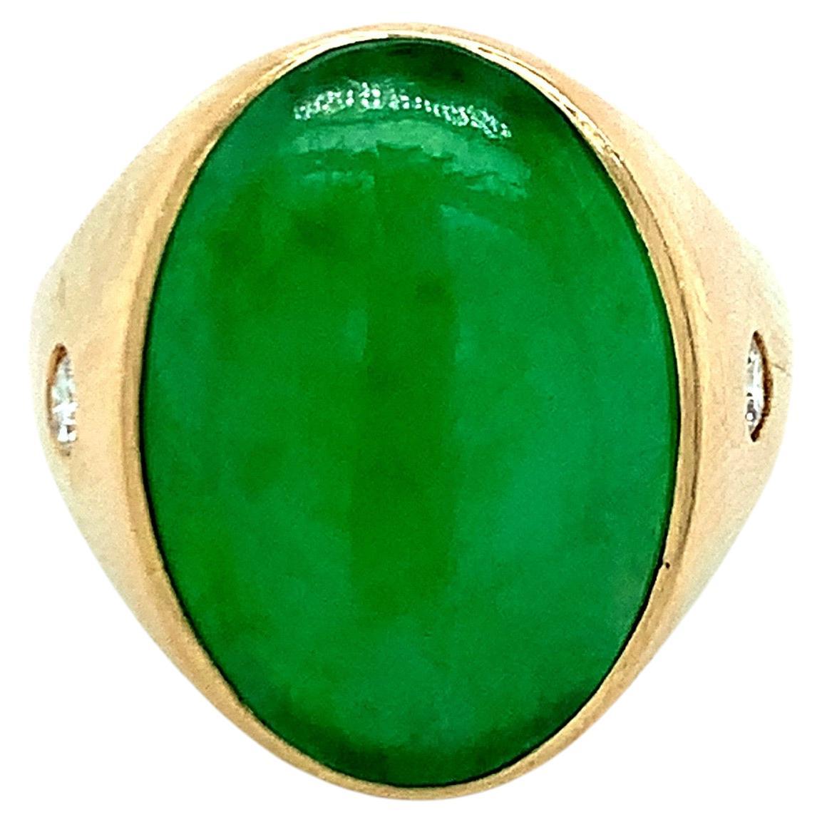 Jade Gold Ring For Sale