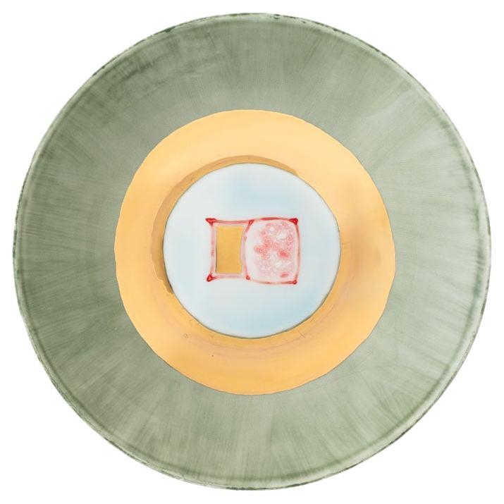 Jade Gold Soup Coupe Plate