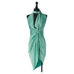 Jade green lycra jersey cocktail dress ALEXANDRE VAUTHIER