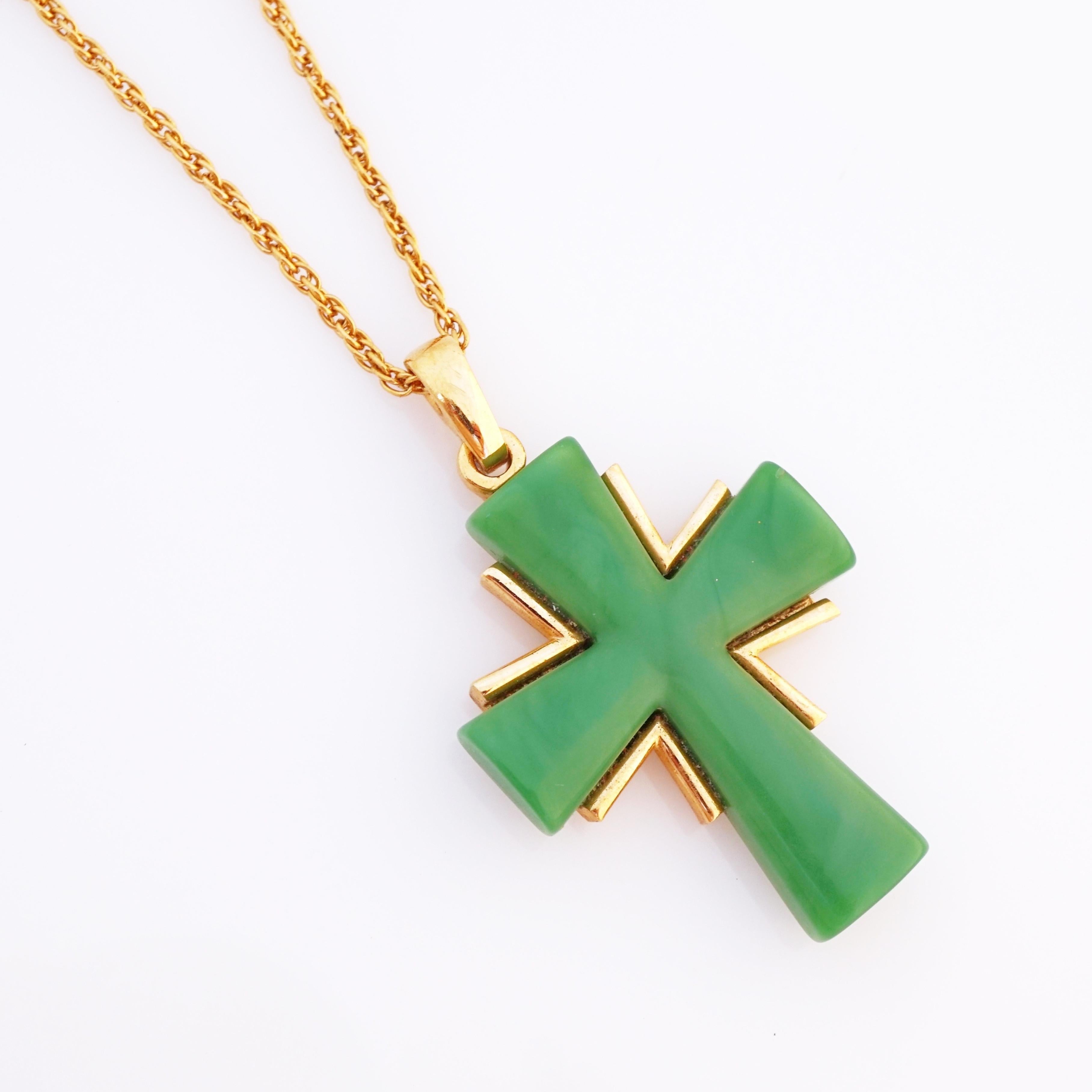 resin cross necklace