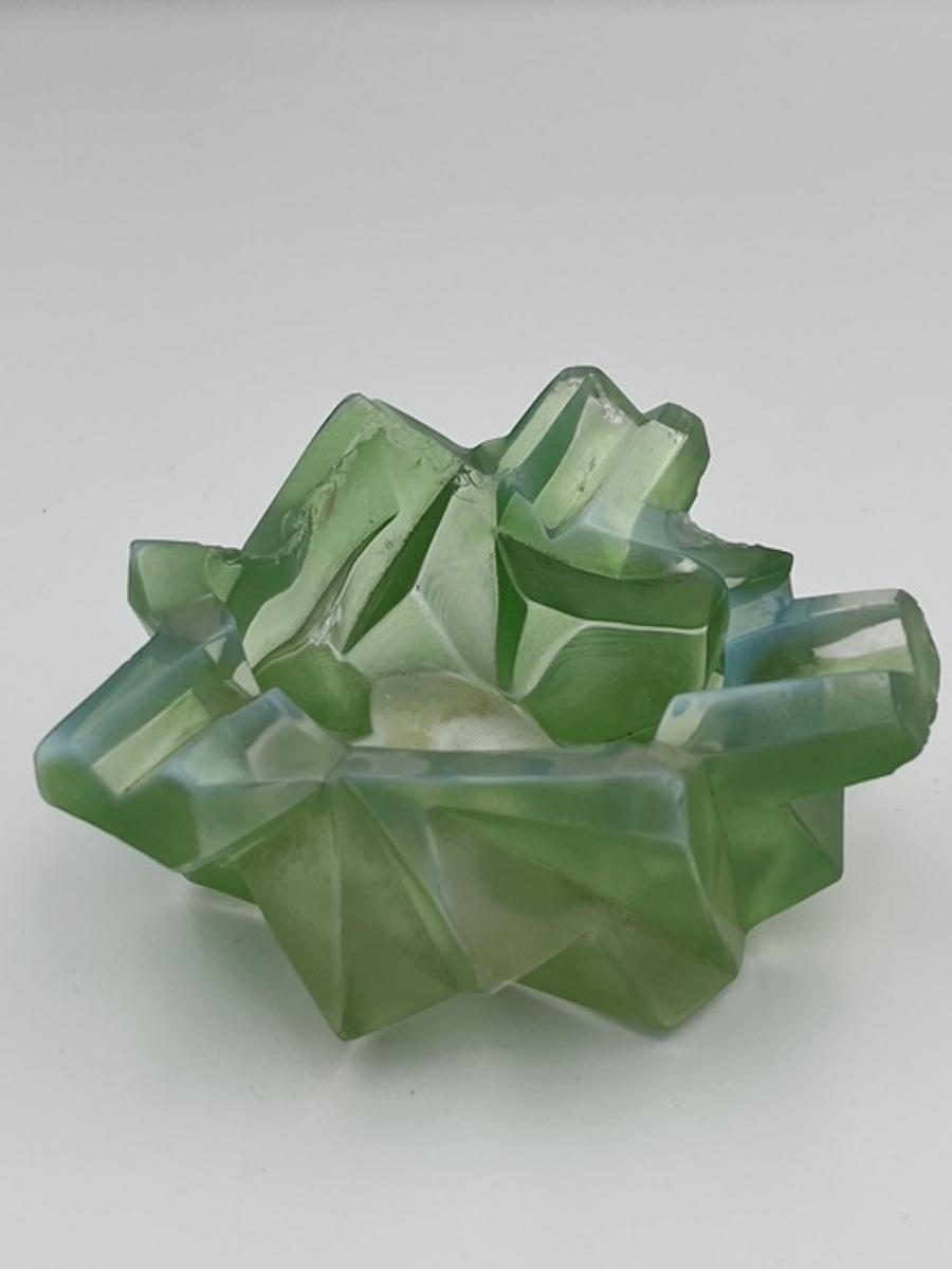 Art Deco Jade Green Ruba Rombic Ashtray For Sale