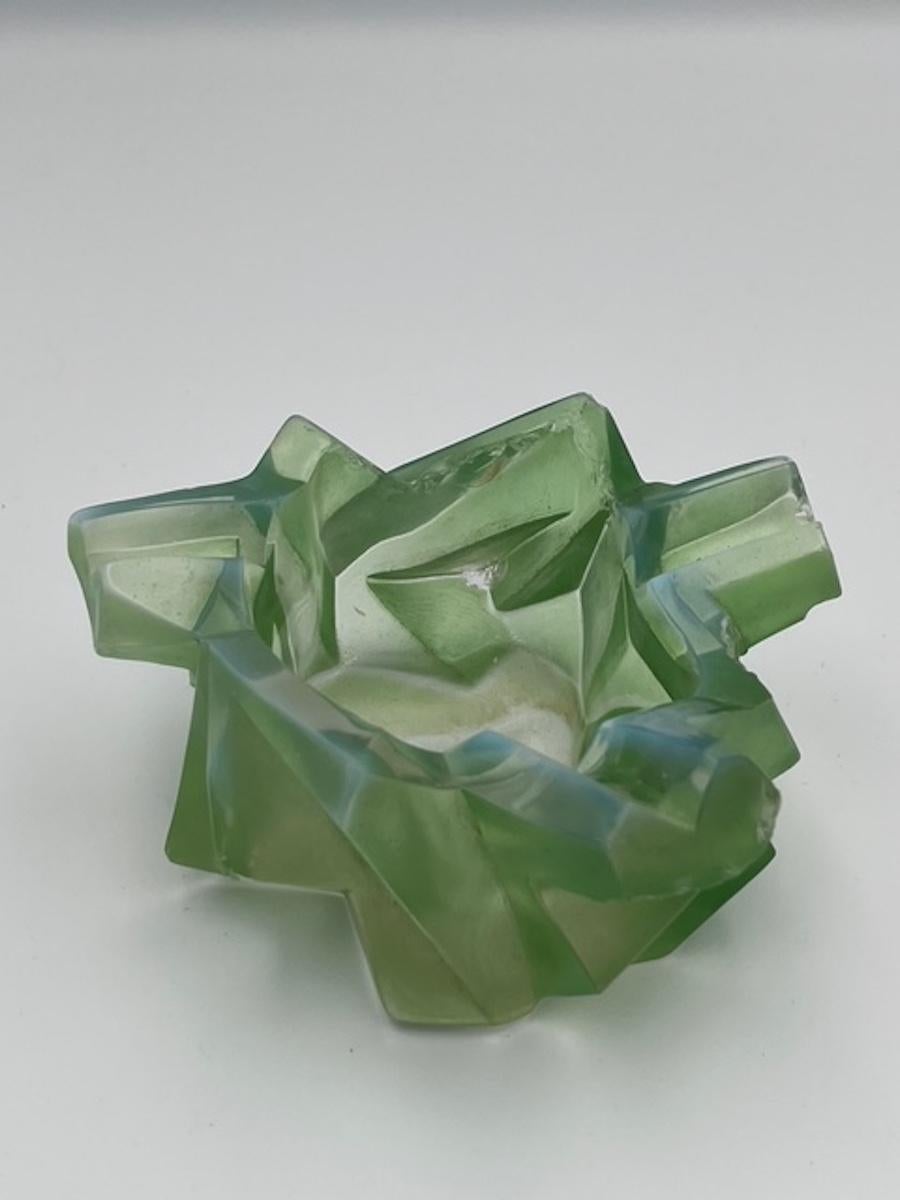 American Jade Green Ruba Rombic Ashtray For Sale