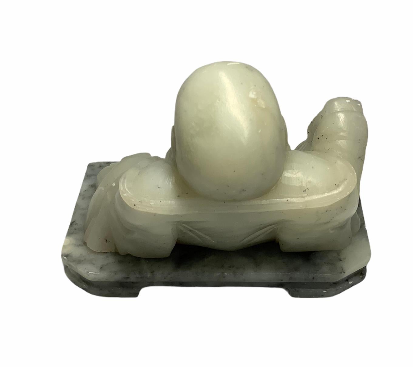 20th Century Jade Happy Buddha For Sale