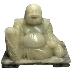 Antique Jade Happy Buddha