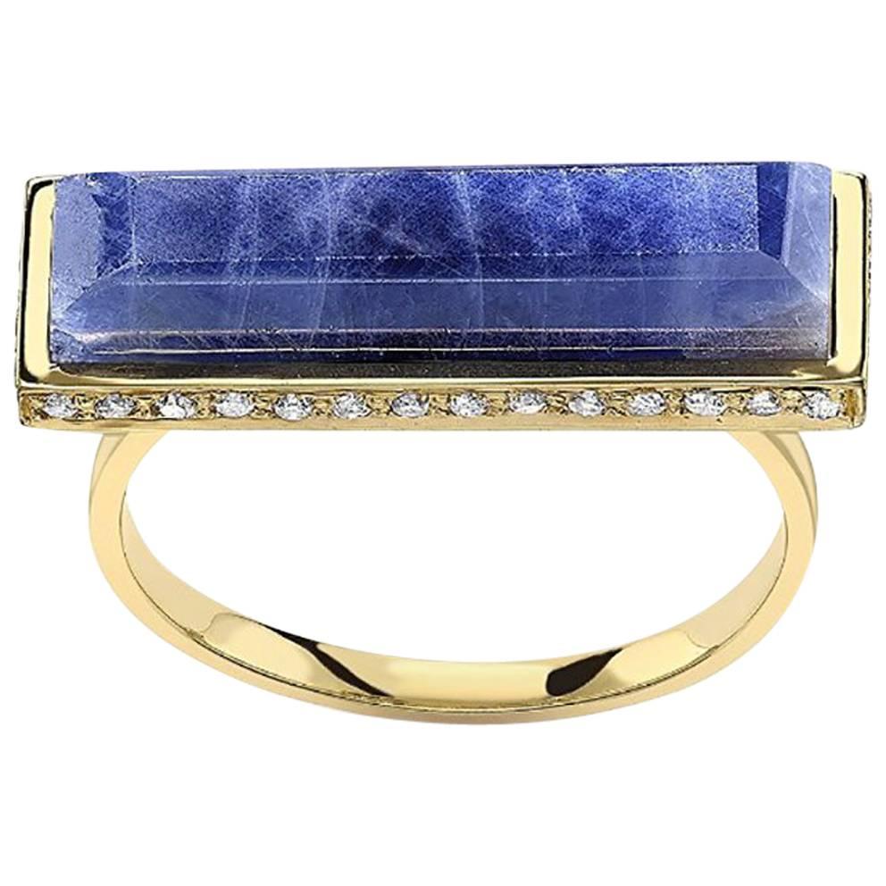 Jade Jagger Never Ending Sapphire Ring 14 Carat Gold For Sale