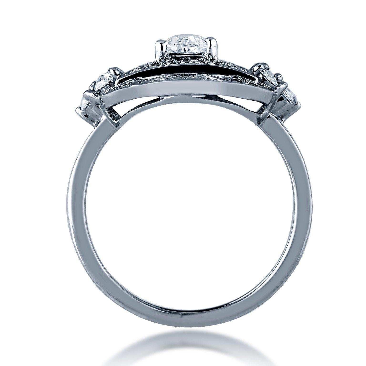 Women's Jade Jagger Trillion Diamond Ring For Sale