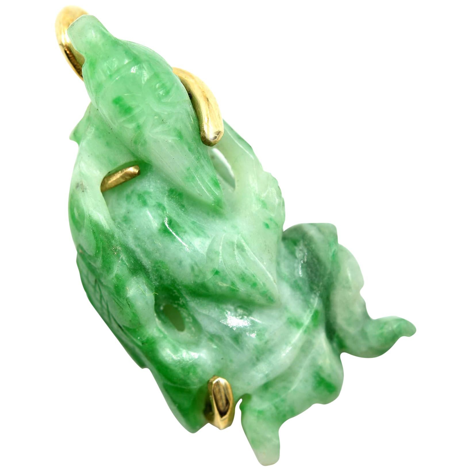 Jade Monk Pendant