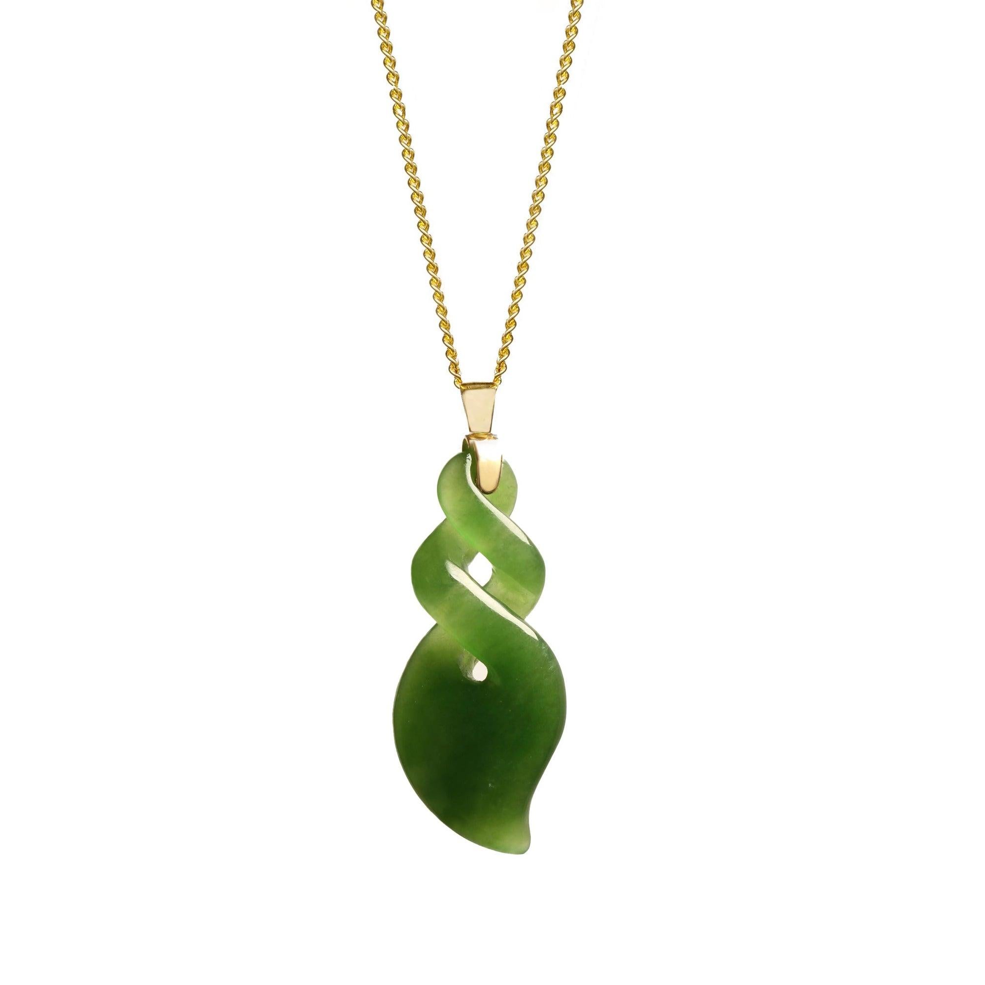 gold jade necklace