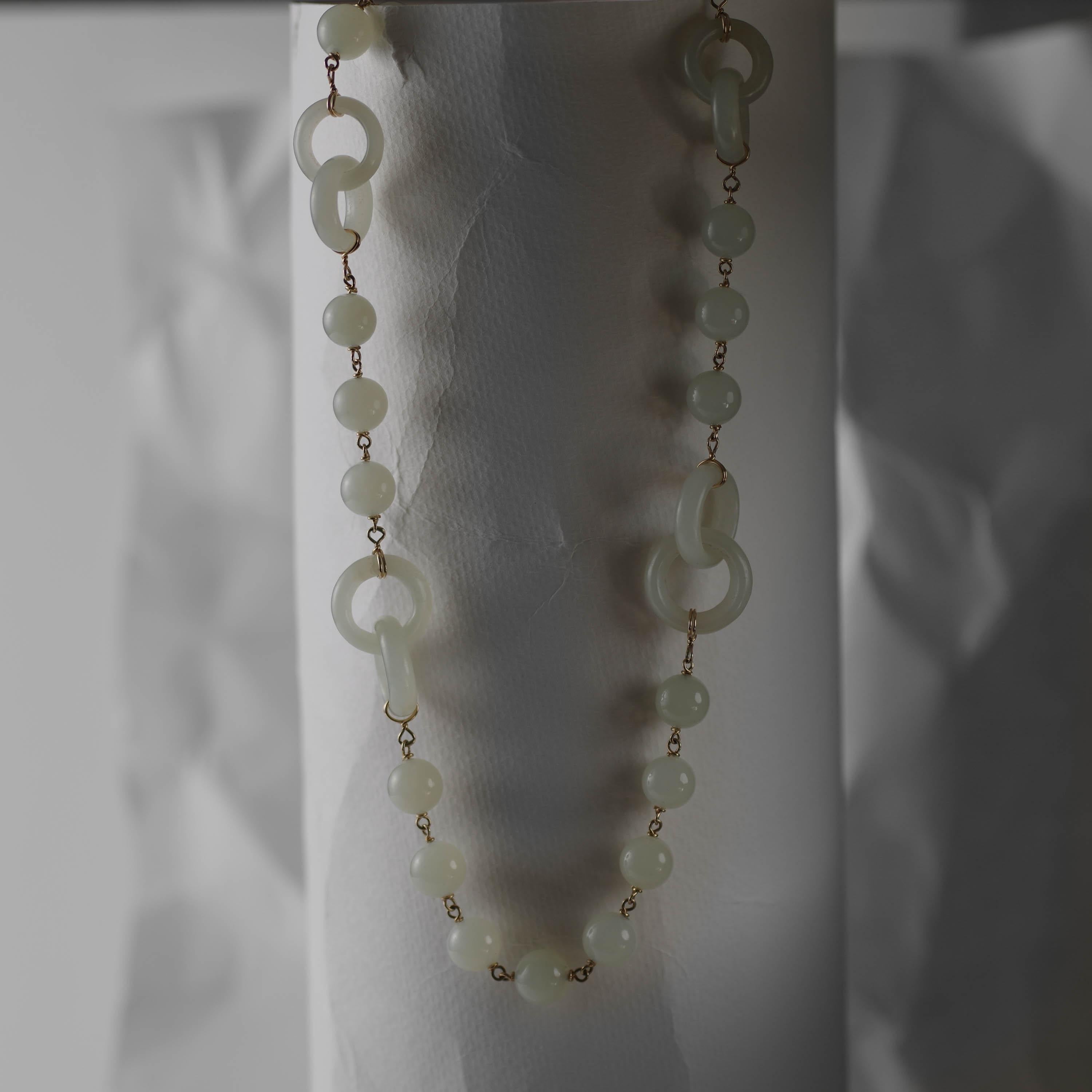 interlocking jade necklace