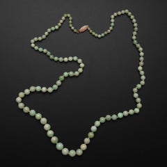Jade Necklace Apple Green Certified Untreated Burmese Jadeite