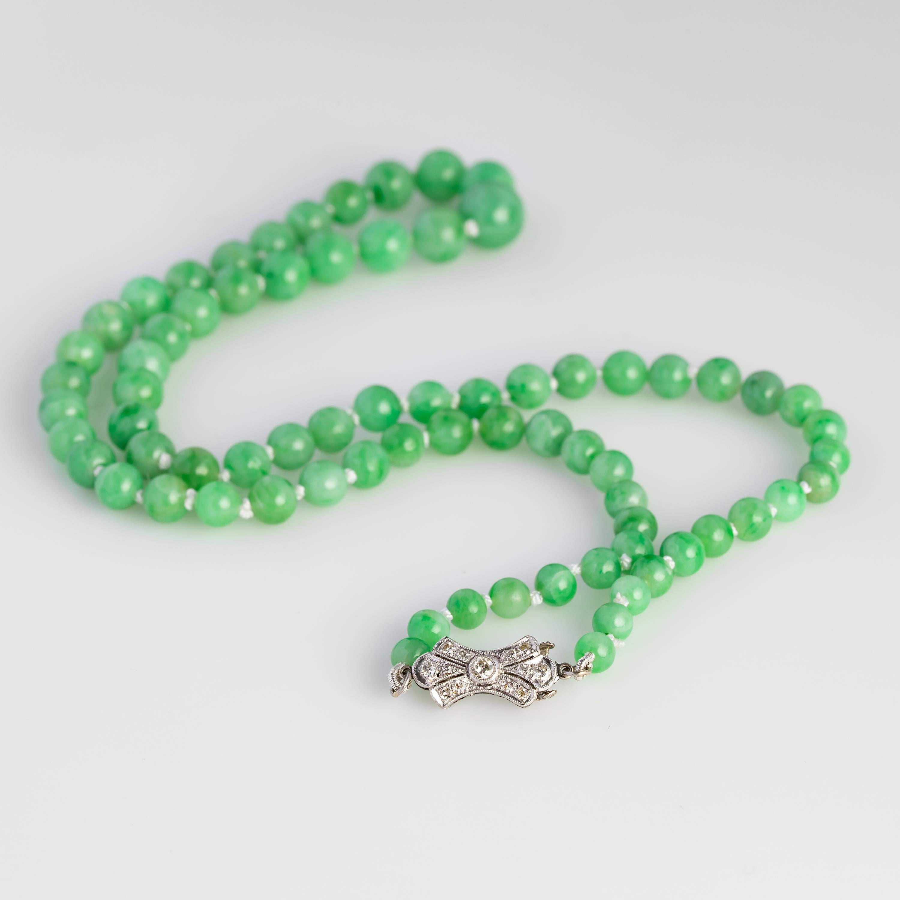 Women's or Men's Jade Necklace Art Deco Classic
