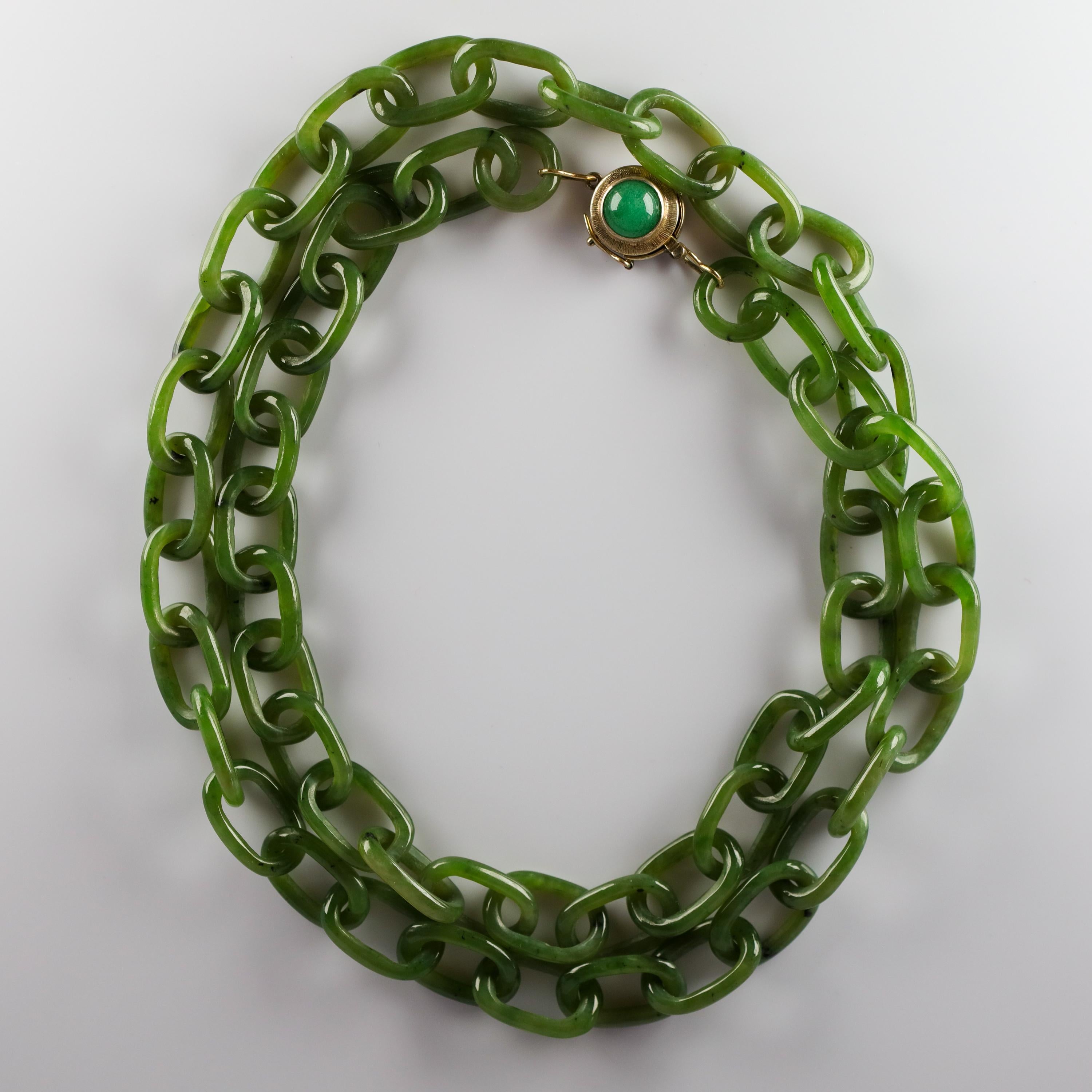 jade link necklace