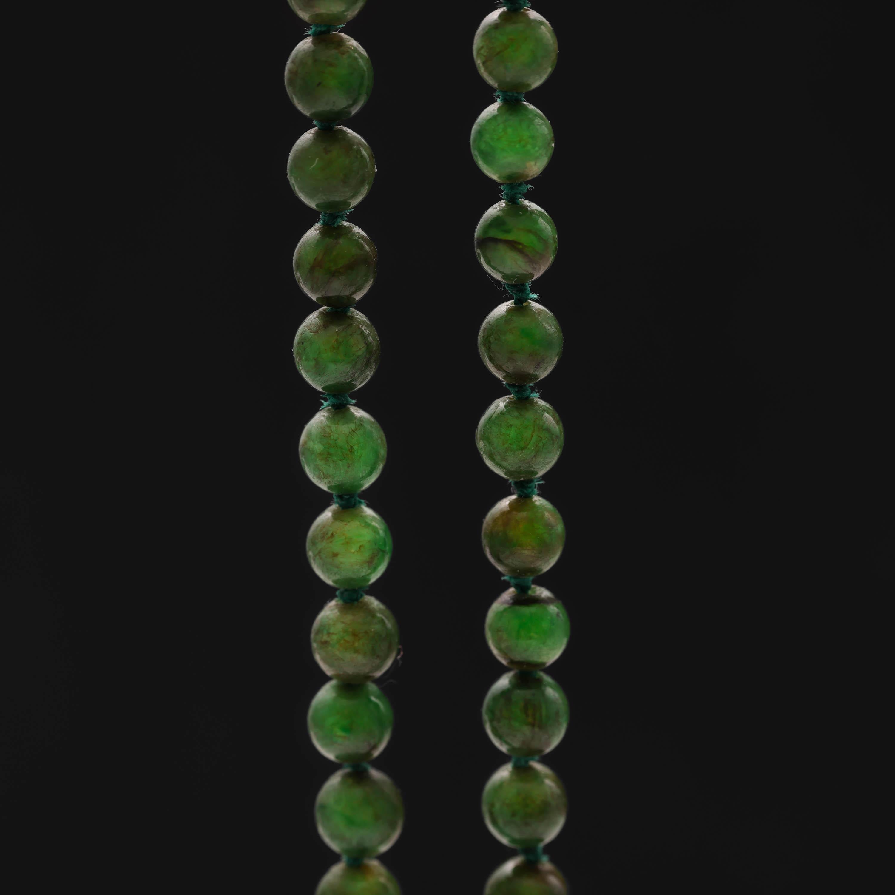 imperial green jade necklace