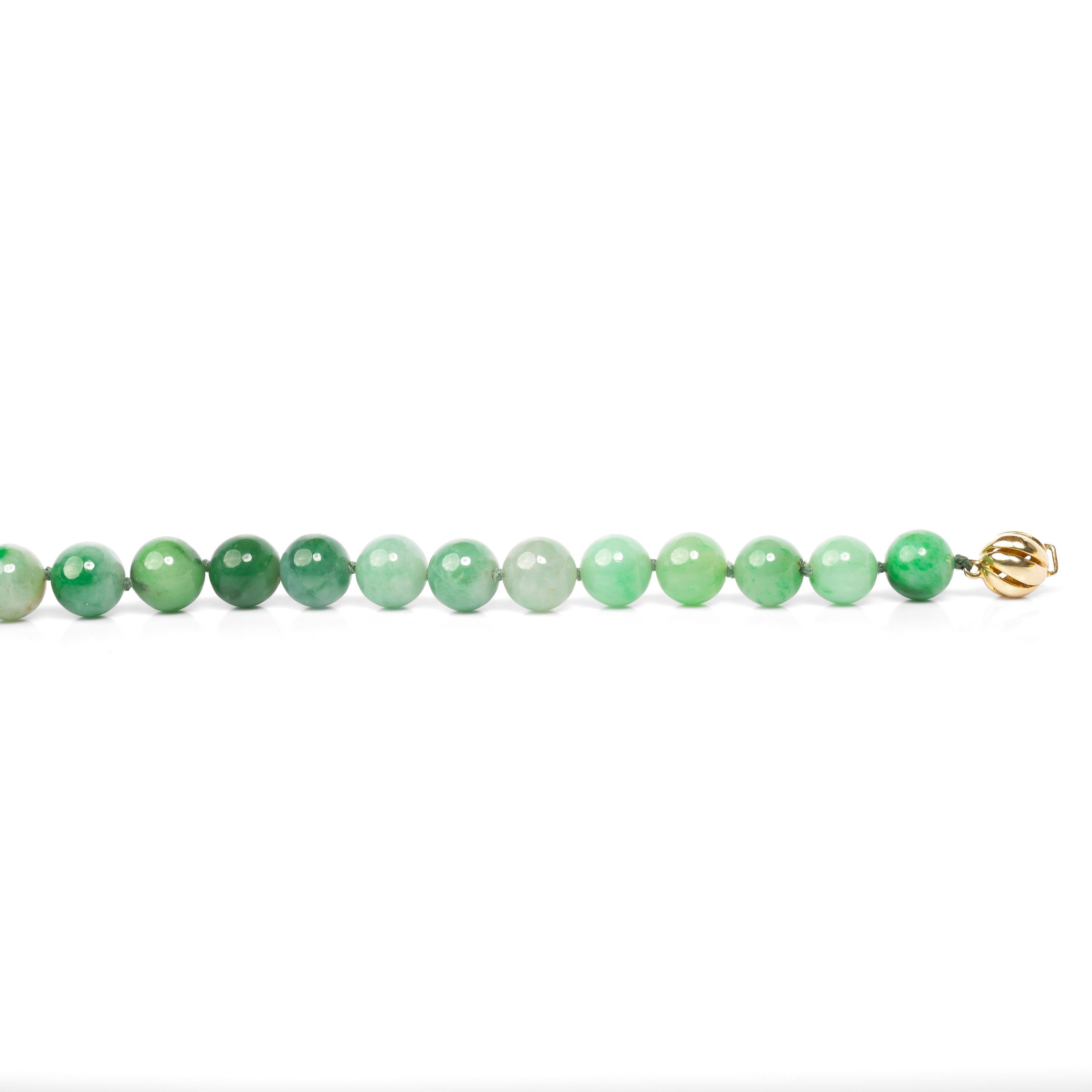 Women's or Men's Jade Necklace Vivid Apple Green Certified Untreated Rare