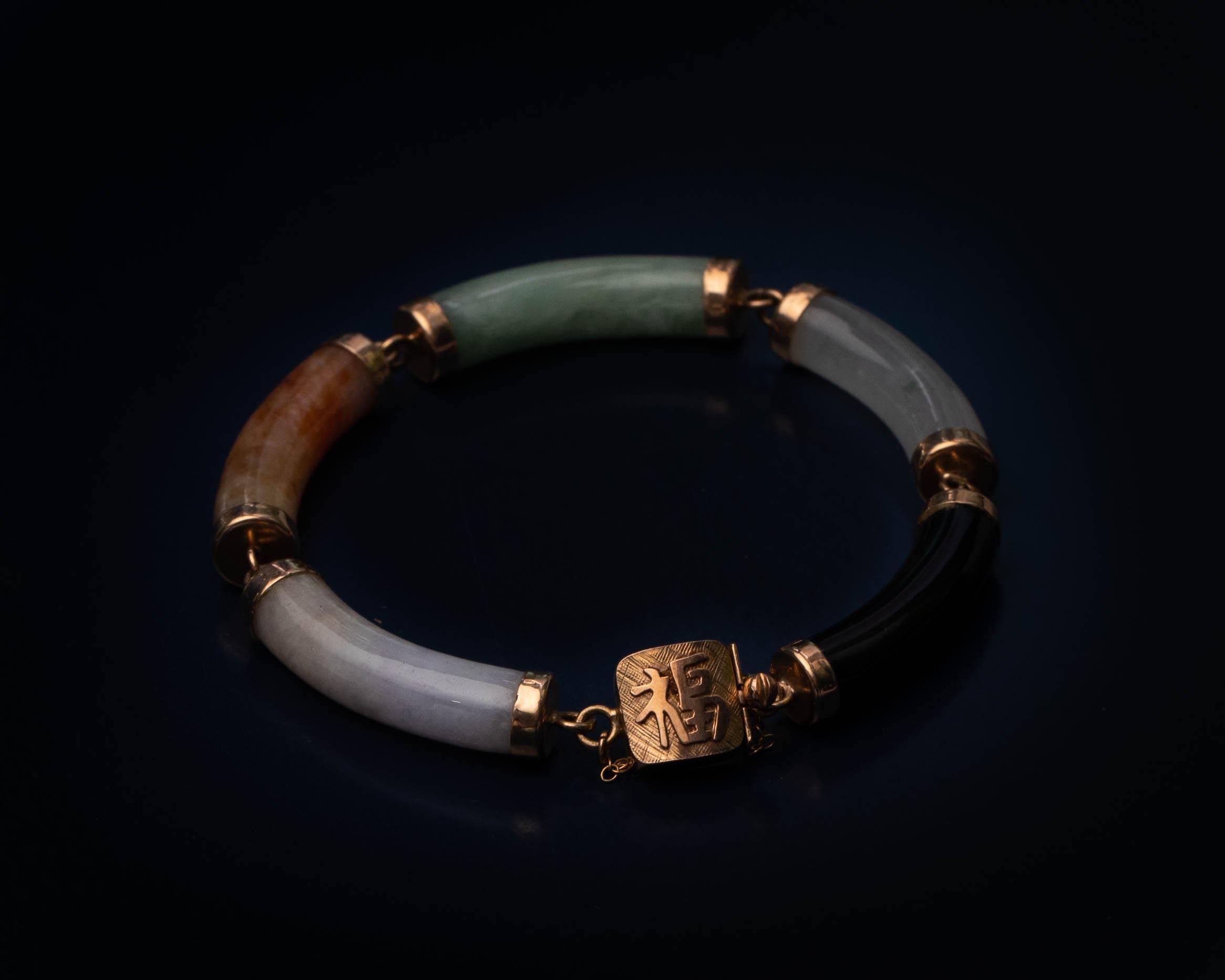 jade bangle with gold