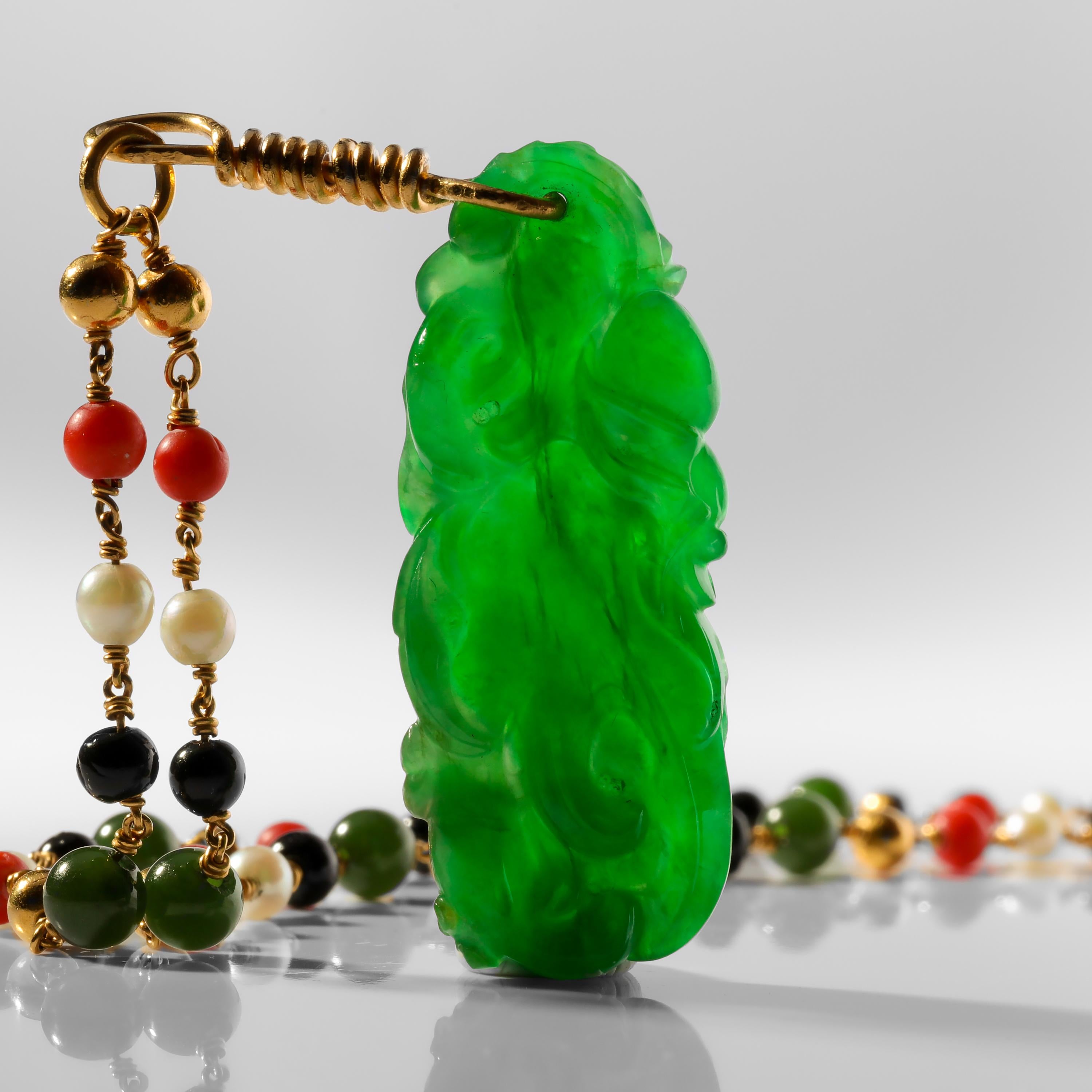 The spectacular carved jade pendant you see here has not been available to purchase for decades. A bit of a recluse, I suppose you could say. Nonetheless, it is something of a celebrity, having been photographed for and written about in both the