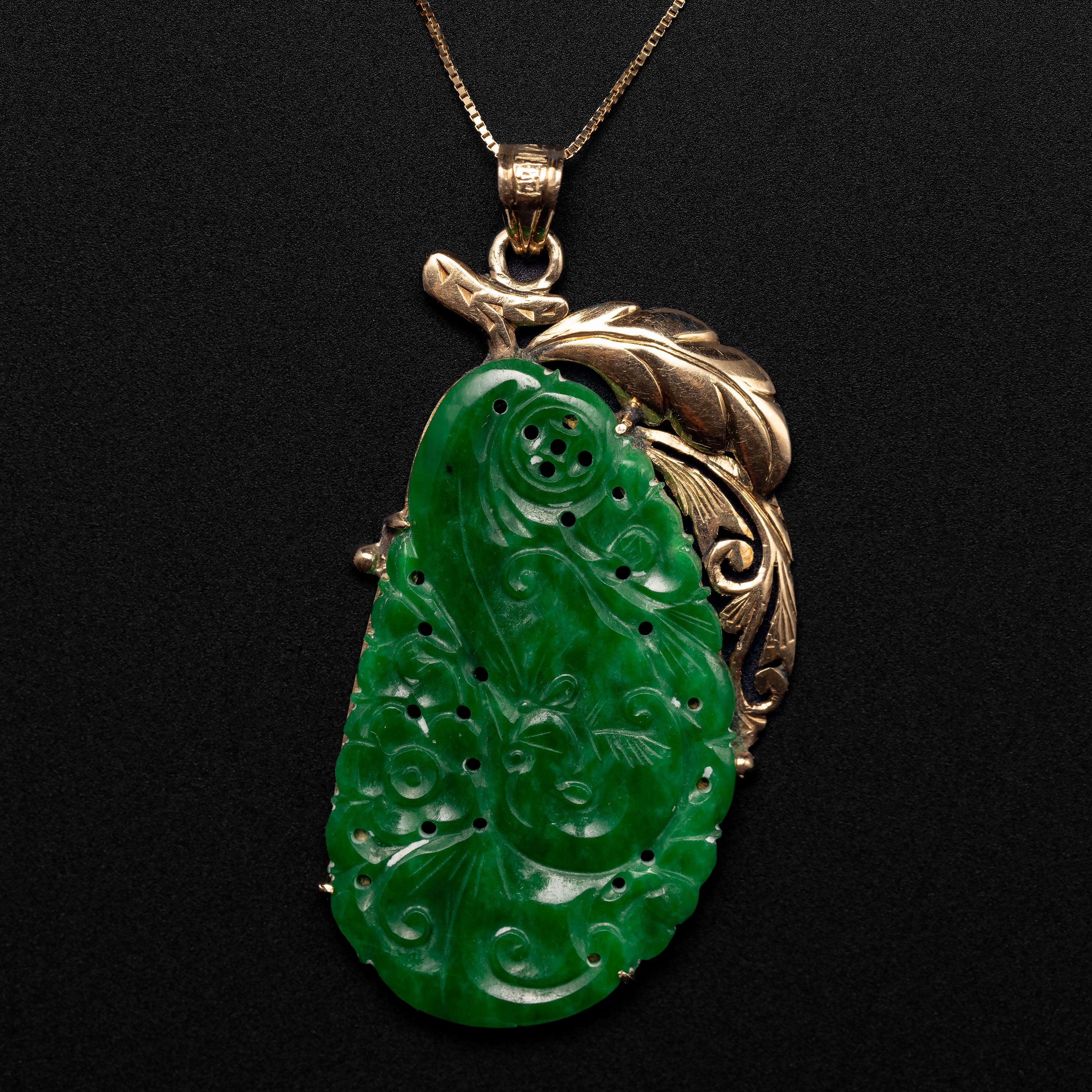 The jade carving you see here is no ordinary jade carving. It is a variety of jade known as kosmochlor jade. What, you ask, is kosmochlor jade? Well, it is also known as chromium jadeite. And chromium is the chemical element that gives jadeite its