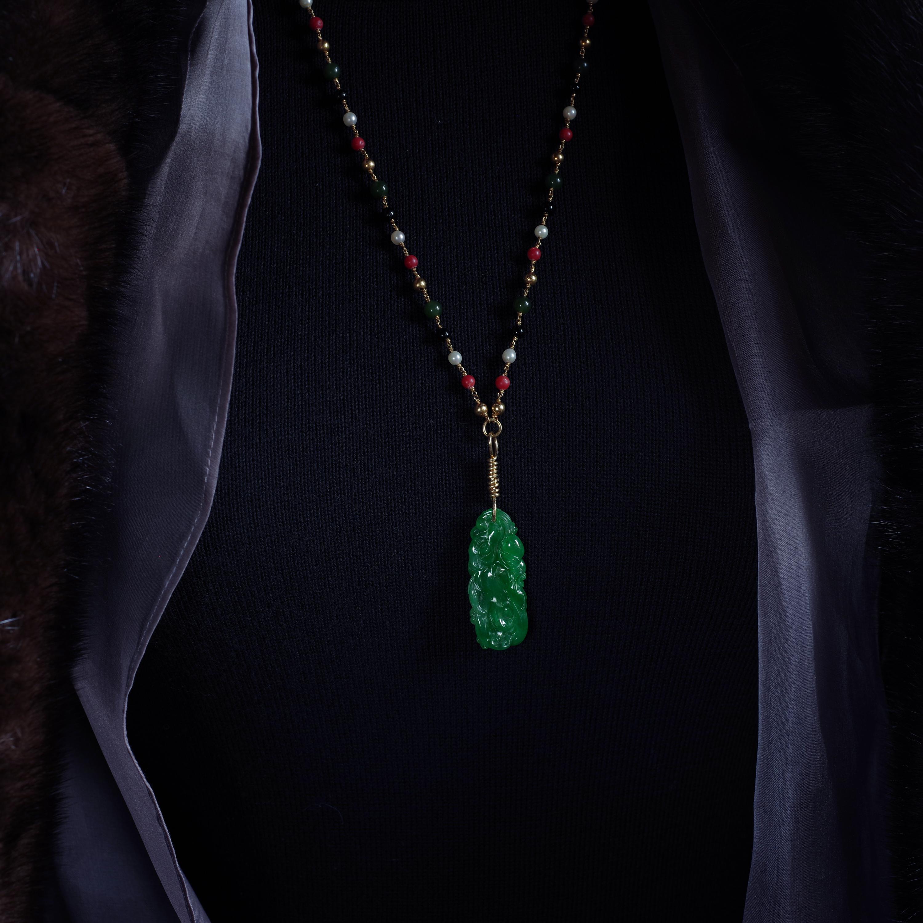 Jade Pendant as Seen in The New York Times and Town & Country 6