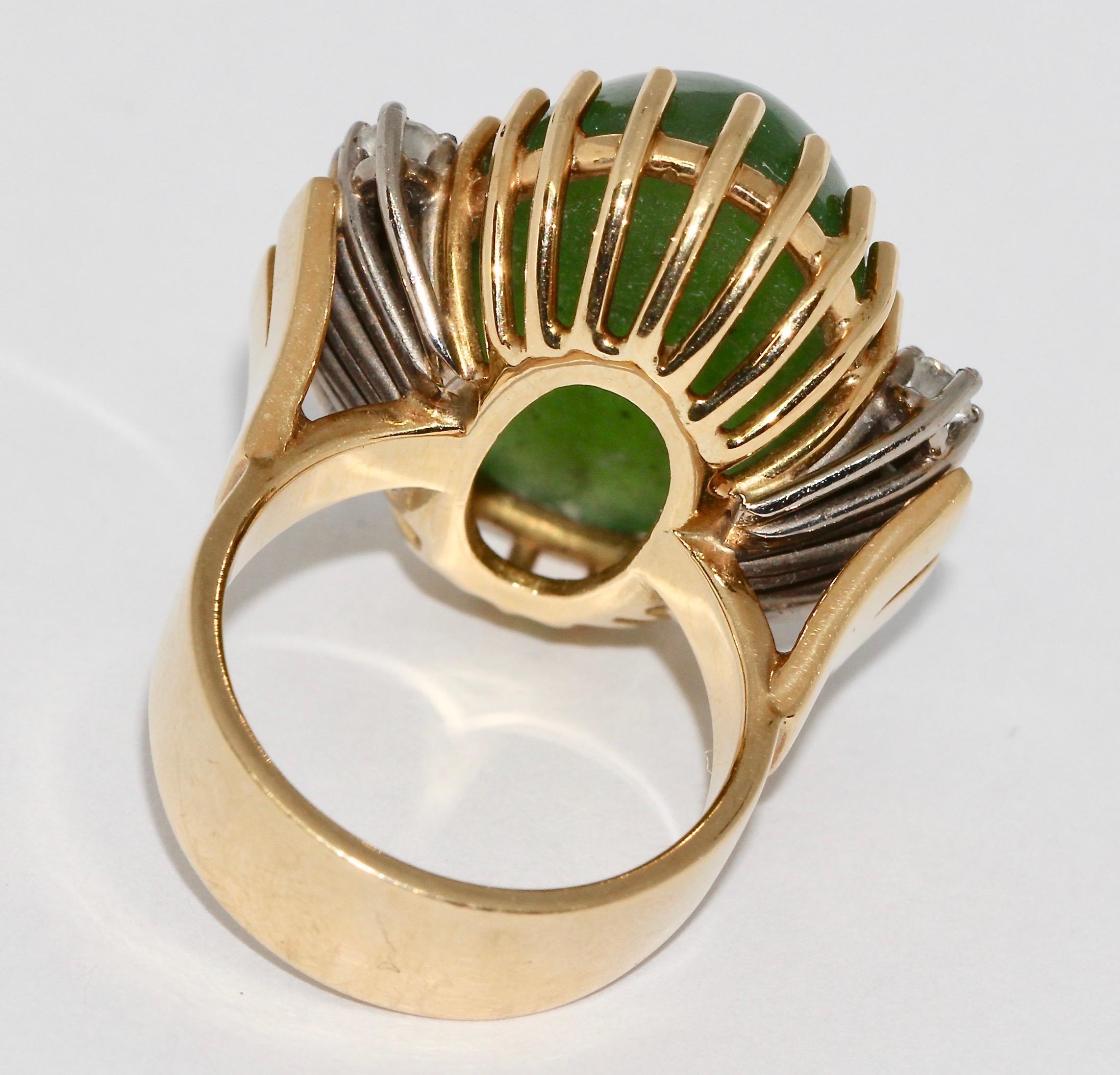 jade ring with diamonds