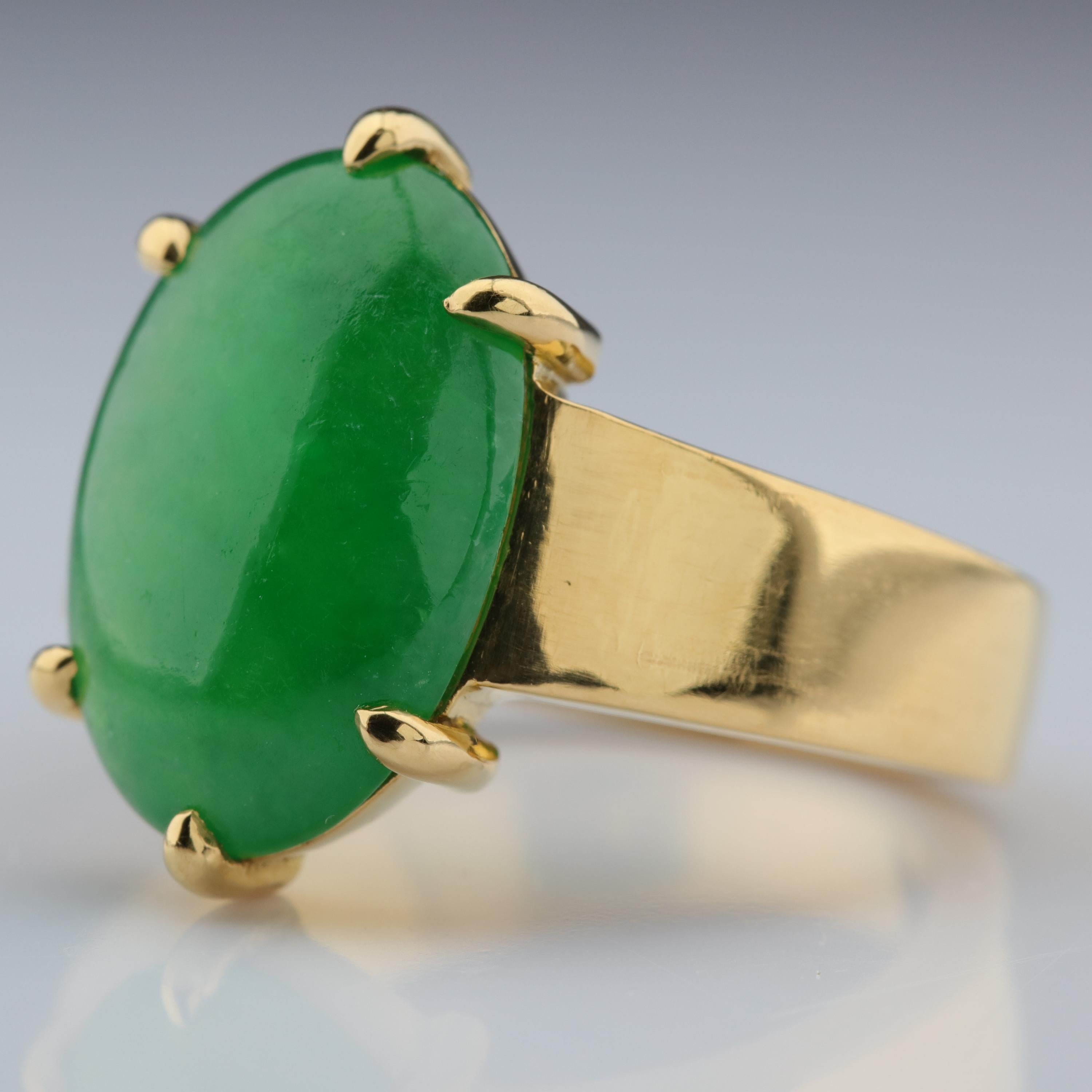 Jade Ring as Featured in the New York Times and Town & Country Magazine 7