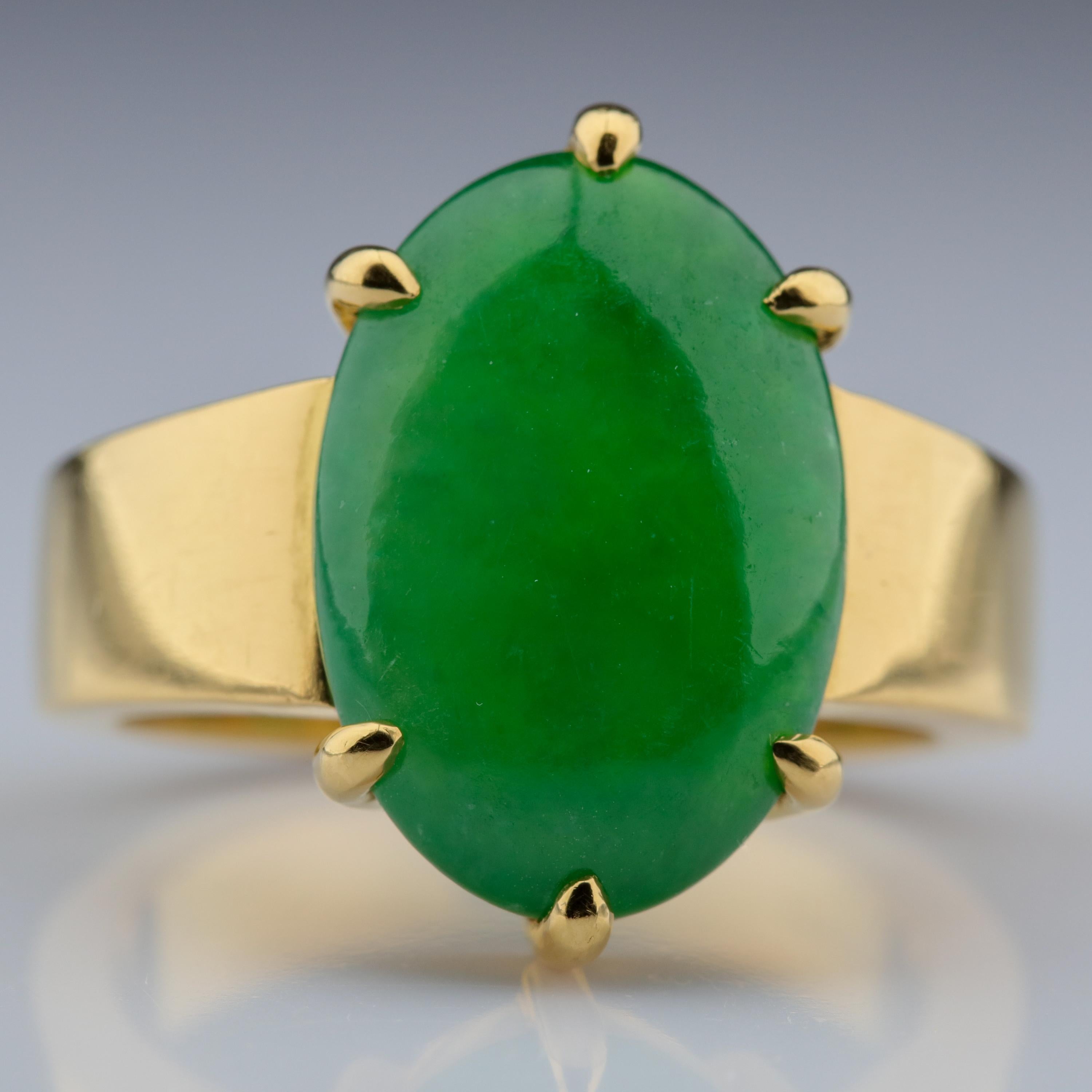 Jade Ring as Featured in the New York Times and Town & Country Magazine 8