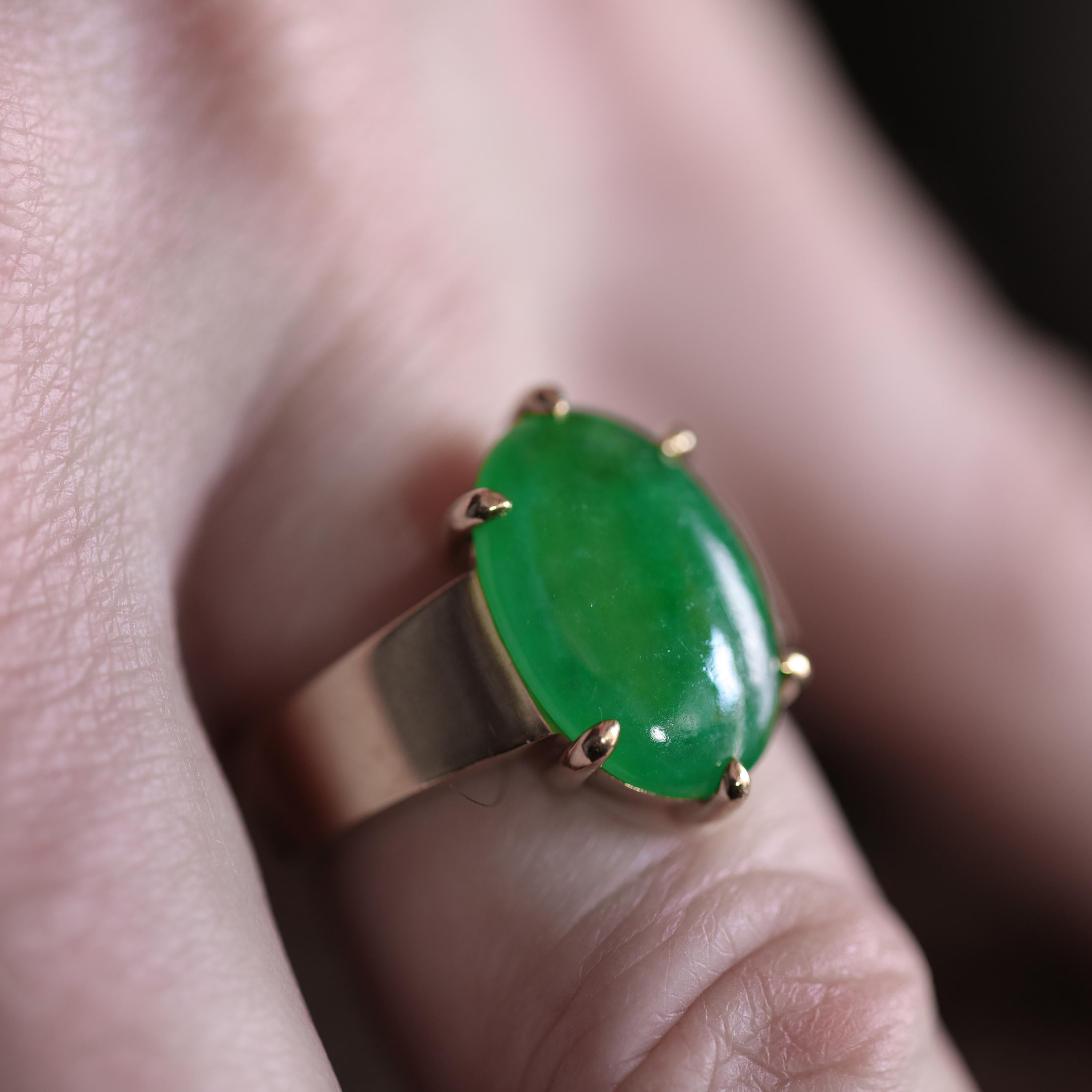 Jade Ring as Featured in the New York Times and Town & Country Magazine 11