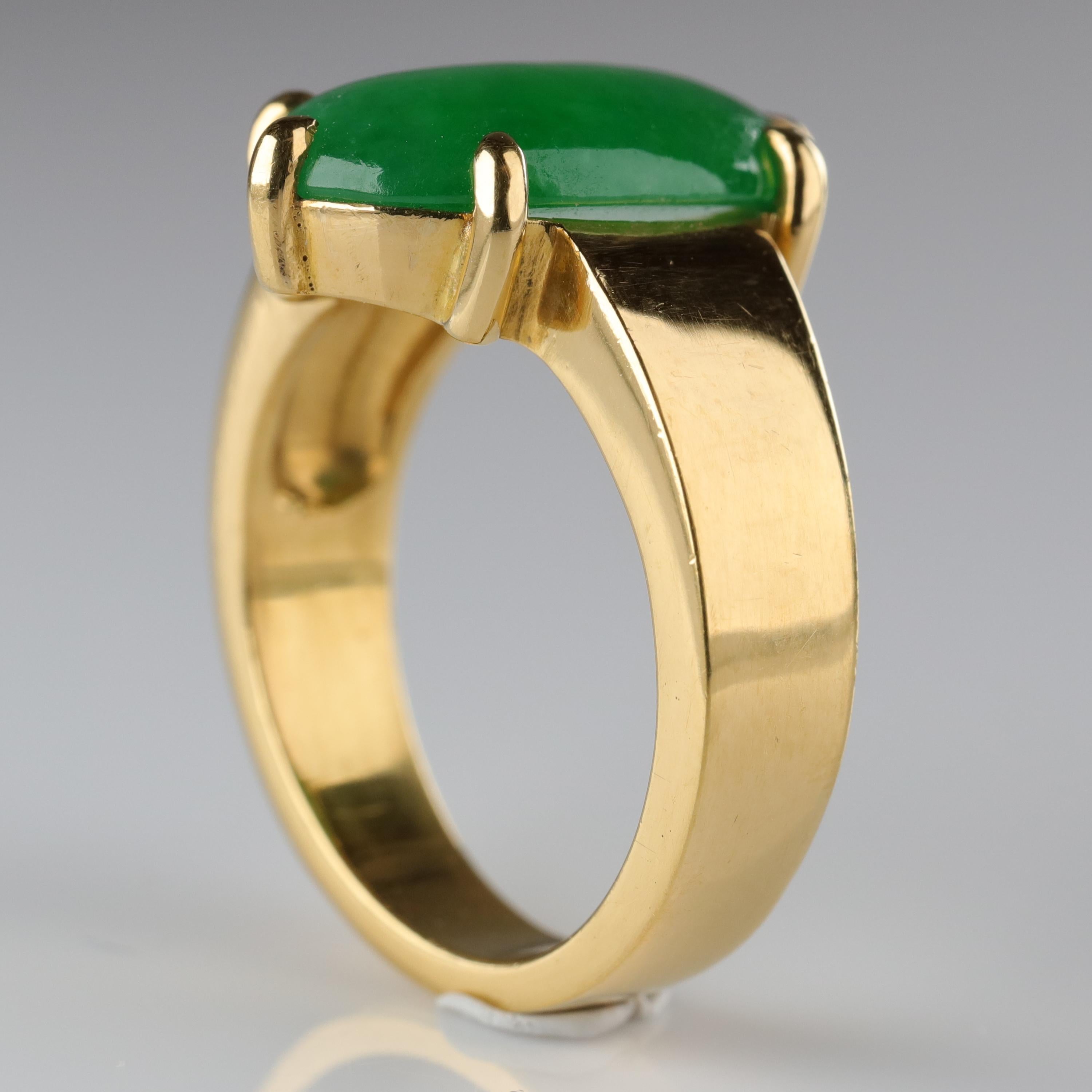 Jade Ring as Featured in the New York Times and Town & Country Magazine 9