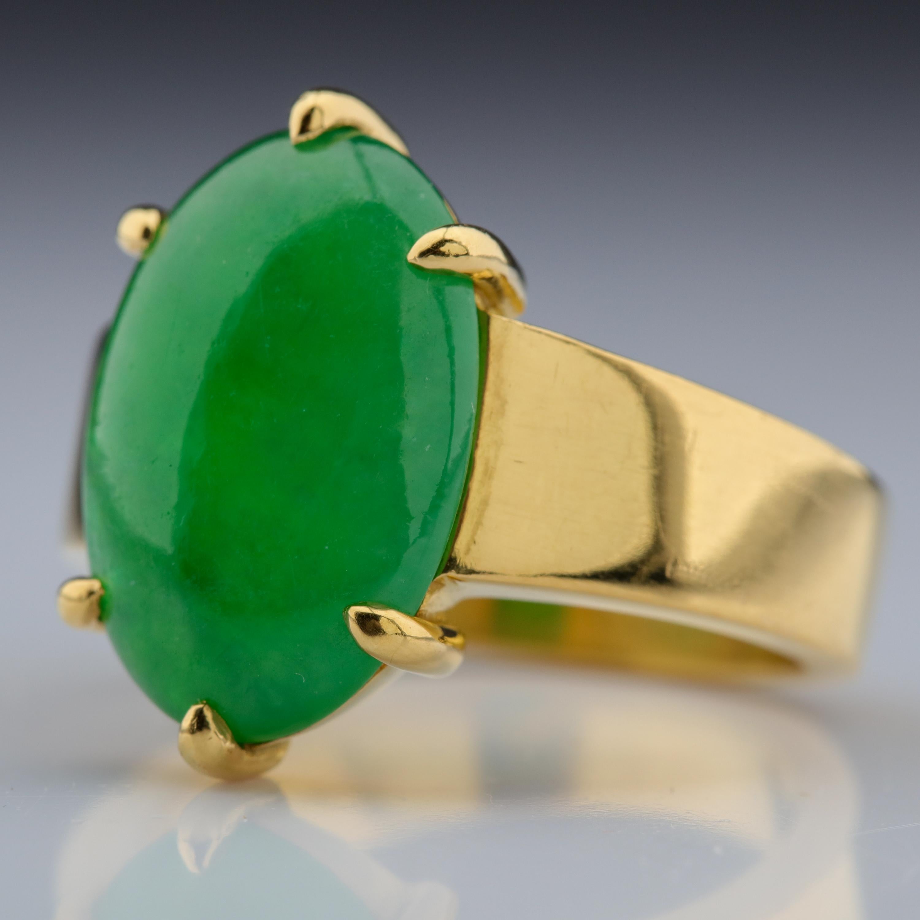 Jade Ring as Featured in the New York Times and Town & Country Magazine 1