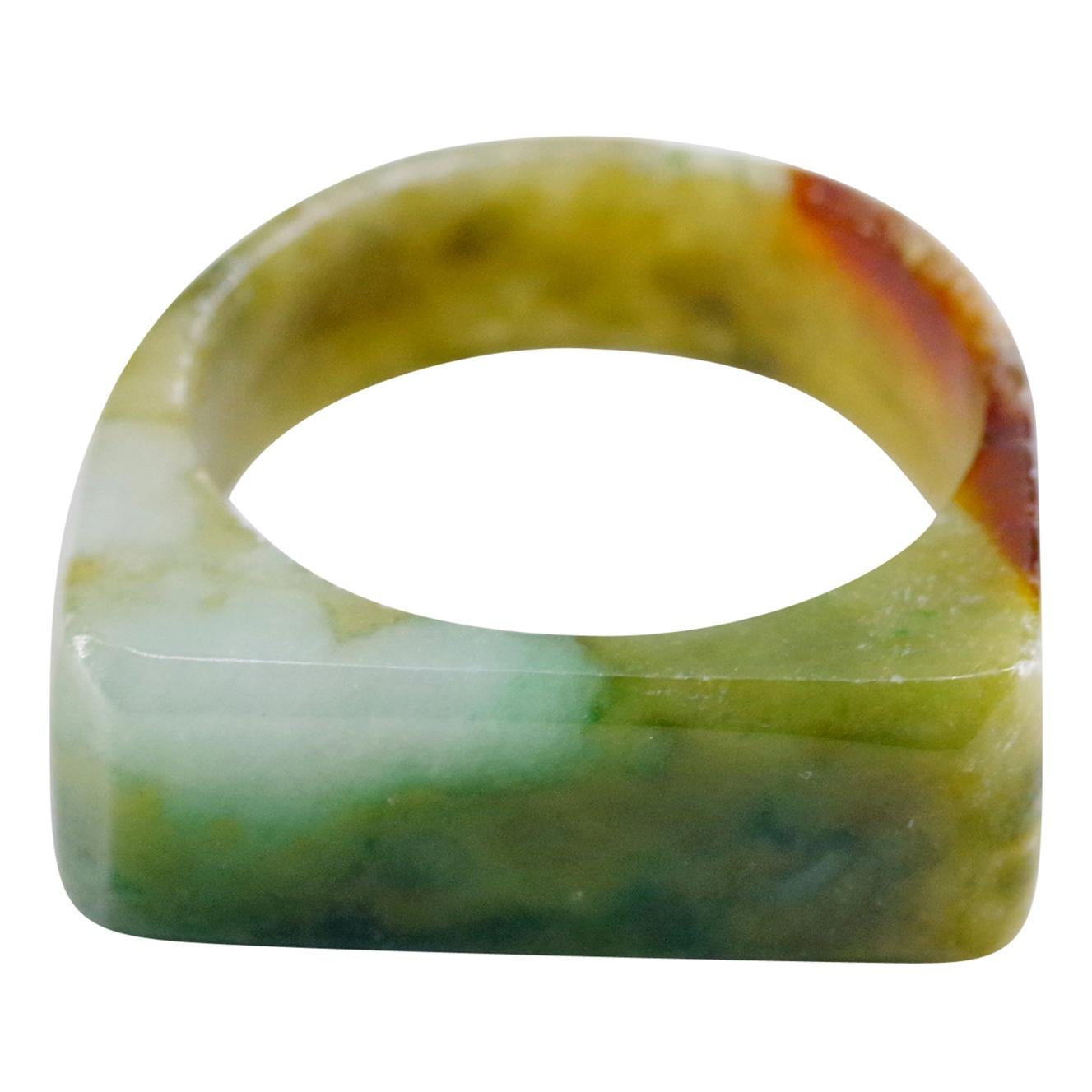 Jade Ring Hand Carved Antique from China