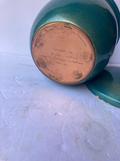 Jade Snow Wong, Enamel Ice Bucket /Jar on Copper, Signed