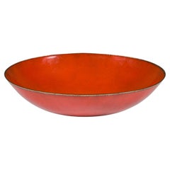 Bol en cuivre émaillé orange Jade Snow Wong