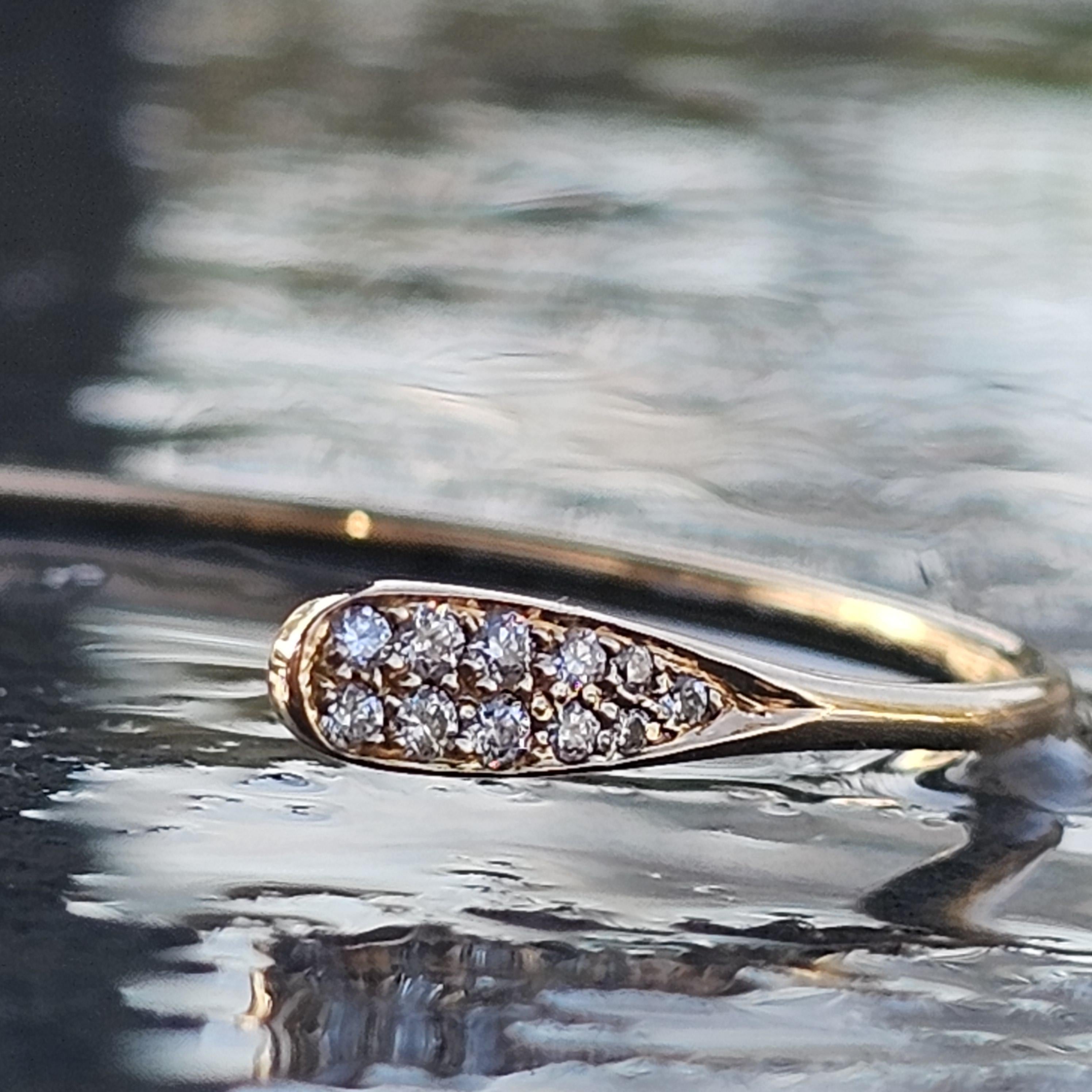 Jade Trau Pave Diamond Open Cuff Bracelet ~.46ctw 18k Rose Gold 4.9g For Sale 3