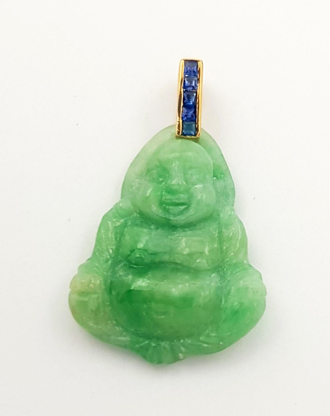sapphire buddha pendant